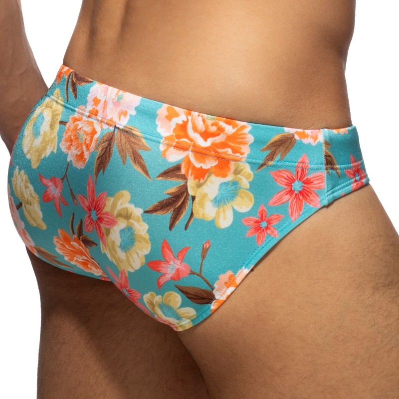 Slip De Bain Roses Bleu Addicted Vente Slip De Bain Homme Add