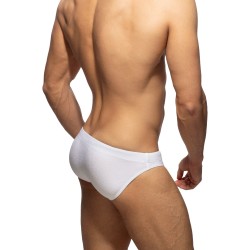 Bagno breve del marchio ADDICTED - Pique Speedo Slip Swim - bianco - Ref : ADS318 C01