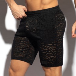 Loungewear de la marque ES COLLECTION - Bermuda Spider - noir - Ref : SP311 C10