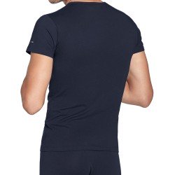 Mangas cortas de la marca EDEN PARK - Camiseta UNI V cuello negro - Ref : E351E60 039