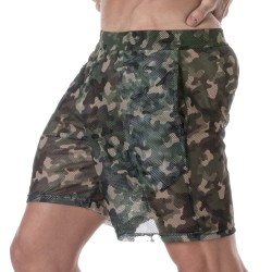 Breve del marchio TOF PARIS - Pantaloncini lunghi Tof Paris See Through - camo - Ref : TOF391CK