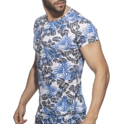 Manches courtes de la marque ADDICTED - T-shirt Tropicana - bleu - Ref : AD1262 C16