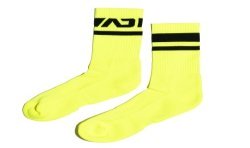 Calzini del marchio ADDICTED - Chaussettes AD néon - jaune - Ref : AD1217 C31