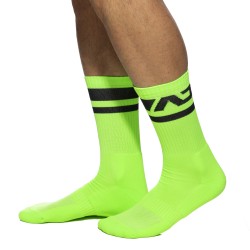 Chaussettes & socquettes de la marque ADDICTED - Chaussettes AD néon - vert - Ref : AD1217 C33