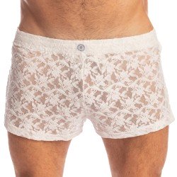 Short of the brand L HOMME INVISIBLE - White Lotus - Aero Freedom Shorts - Ref : HW179 ARA 002