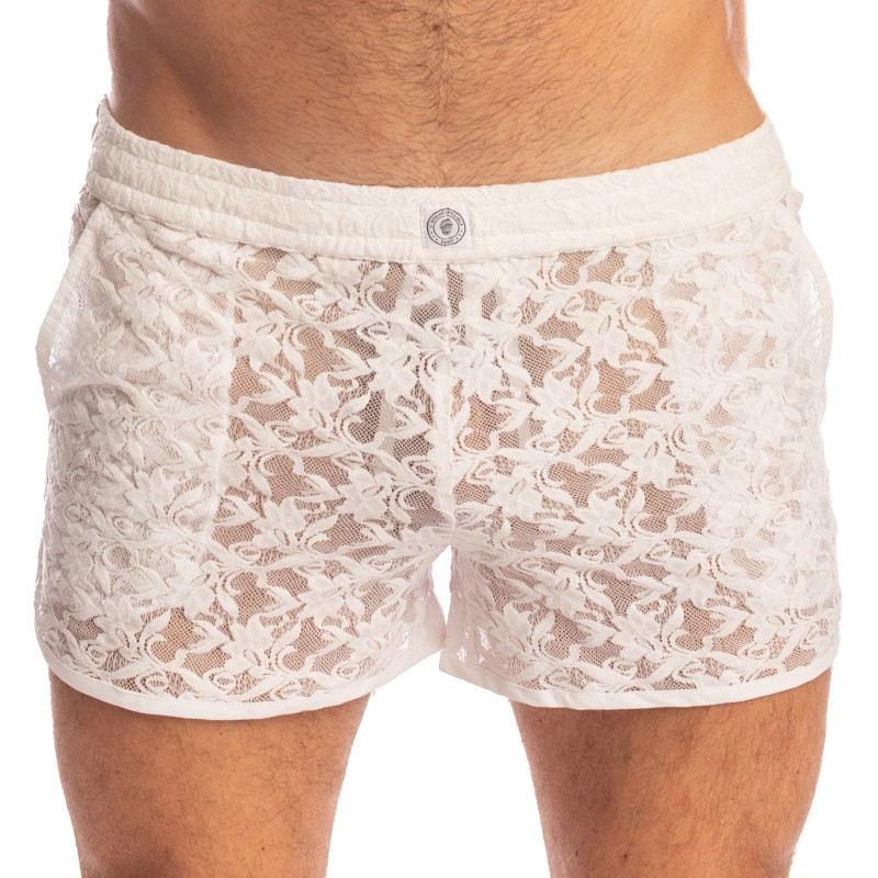 Short of the brand L HOMME INVISIBLE - White Lotus - Sensation Shorts - Ref : HW130 ARA 002