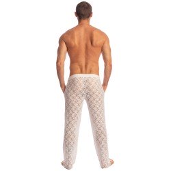 Pantaloni del marchio L HOMME INVISIBLE - White Lotus - Pantaloni Lounge - Ref : HW169 ARA 002