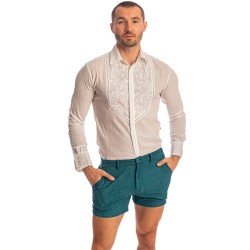 Breve del marchio L HOMME INVISIBLE - Udaipur Aqua - Pantaloncini - Ref : RW01 UDA 040