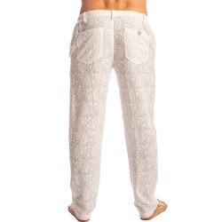 Pantalon de la marque L HOMME INVISIBLE - Udaipur Blanc - Pantalon - Ref : RW02 UDA 002