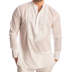 Haut lounge de la marca L HOMME INVISIBLE - Udaipur Blanco - Túnica - Ref : HW123 UDA 002