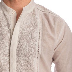 Haut lounge de la marca L HOMME INVISIBLE - Udaipur Blanco - Túnica - Ref : HW123 UDA 002