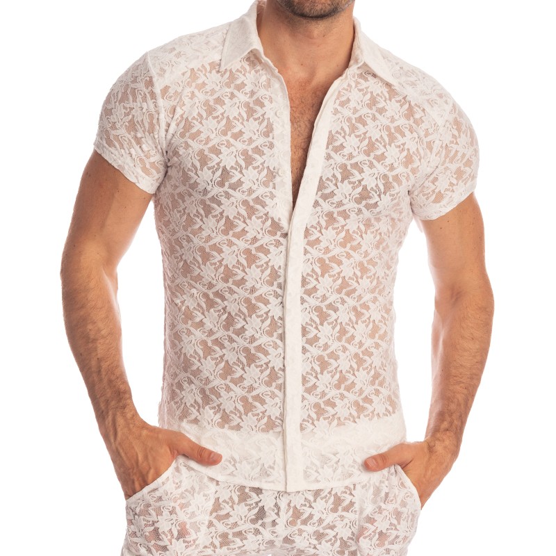 Camicia del marchio L HOMME INVISIBLE - White Lotus - Camicia - Ref : HW122 ARA 002