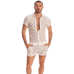 Chemise de la marque L HOMME INVISIBLE - White Lotus - Chemise - Ref : HW122 ARA 002