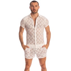 Chemise de la marque L HOMME INVISIBLE - White Lotus - Chemise - Ref : HW122 ARA 002