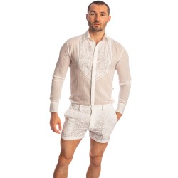 Chemise de la marque L HOMME INVISIBLE - Udaipur Blanc - Chemise - Ref : HW126 UDA 002