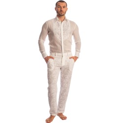 Chemise de la marque L HOMME INVISIBLE - Udaipur Blanc - Chemise - Ref : HW126 UDA 002