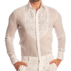 Chemise de la marque L HOMME INVISIBLE - Udaipur Blanc - Chemise - Ref : HW126 UDA 002