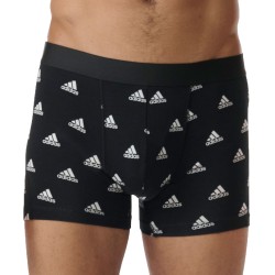 Packs del marchio ADIDAS - Adidas Sport - Active Flex Cotton Confezione da 2 di boxer blu e neri con logo - Ref : IB01 0913