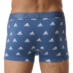 Lots de la marque ADIDAS - Lot de 2 boxers Active Flex Cotton Adidas Sport - noir et bleu à logo - Ref : IB01 0925