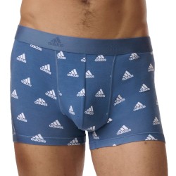 Packs del marchio ADIDAS - Adidas Sport - Active Flex Cotton Confezione da 2 Boxer nero e blu con logo - Ref : IB01 0925