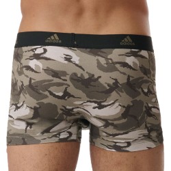 Packs of the brand ADIDAS - Adidas Sport - Active Flex Cotton Boxer Shorts 3-Pack black, khaki and khaki camo - Ref : IB00 0903