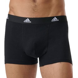 Packs of the brand ADIDAS - Set of 3 Active Flex Boxer Briefs Cotton Adidas - black, grey and white - Ref : IL01 0917