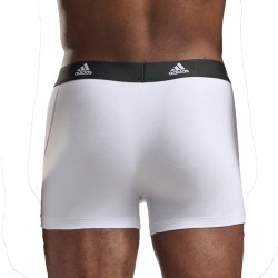 Packs of the brand ADIDAS - Set of 3 Active Flex Boxer Briefs Cotton Adidas - black, grey and white - Ref : IL01 0917