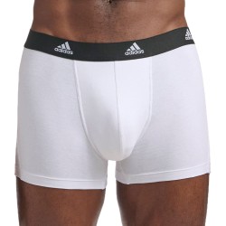 Packs of the brand ADIDAS - Set of 3 Active Flex Boxer Briefs Cotton Adidas - black, grey and white - Ref : IL01 0917