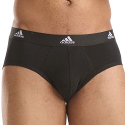 Packs der Marke ADIDAS - 3er-Set Active Flex Baumwoll-Slip Adidas - schwarz, rot und schwarz mit logo - Ref : IL38 0908