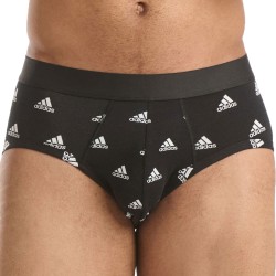 Packs der Marke ADIDAS - 3er-Set Active Flex Baumwoll-Slip Adidas - schwarz, rot und schwarz mit logo - Ref : IL38 0908