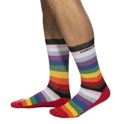 Chaussettes & socquettes de la marque ADDICTED - Chaussettes Inclusive Rainbow - Ref : AD1252 C01