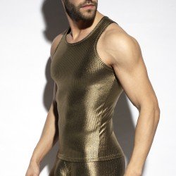 Tank top of the brand ES COLLECTION - Art Deco Tank Top Metallic - gold - Ref : TS330 C20