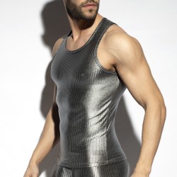 Tank top of the brand ES COLLECTION - Art Deco Tank Top Metallic - silver - Ref : TS330 C21