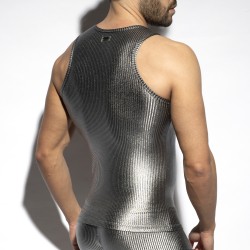 Tank top der Marke ES COLLECTION - Art Deco Tanktop Metallic - silber - Ref : TS330 C21