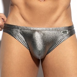 Slip del marchio ES COLLECTION - Art Deco Metallic Brief - argento - Ref : UN597 C21