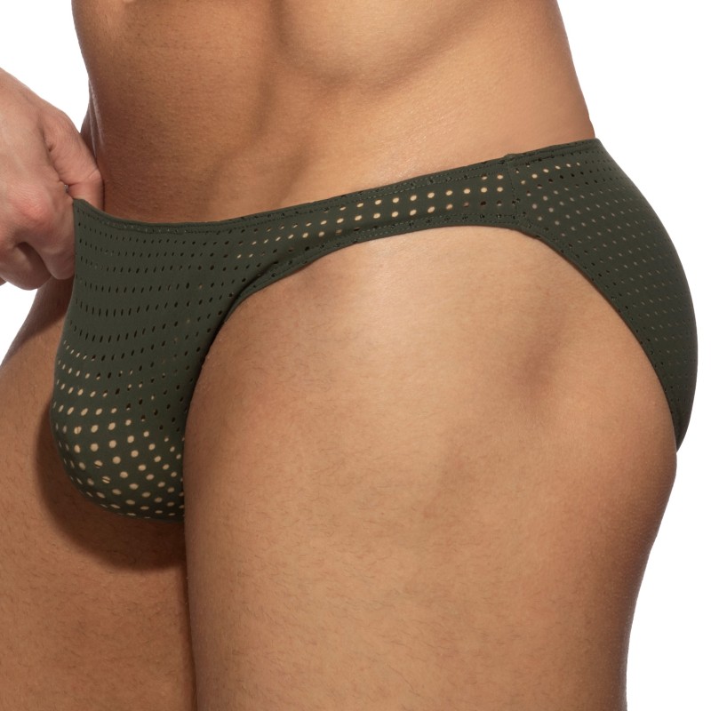 Slip, Tanga de la marque AD FÉTISH - Bikini Excite mesh - kaki - Ref : ADF202 C12