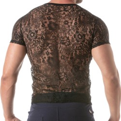 Short Sleeves of the brand TOF PARIS - Tof Paris Lace T-Shirt - Ref : TOF418N