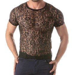 Short Sleeves of the brand TOF PARIS - Tof Paris Lace T-Shirt - Ref : TOF418N