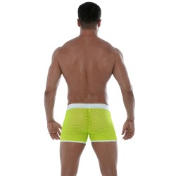 Kurze der Marke TOF PARIS - Tof Paris Gelbe Neon-Netzshorts - Ref : TOF245JF