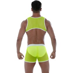 Kurze der Marke TOF PARIS - Tof Paris Gelbe Neon-Netzshorts - Ref : TOF245JF