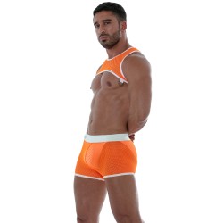 Kurze der Marke TOF PARIS - Tof Paris Neonorangefarbene Netzshorts - Ref : TOF245OF