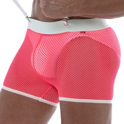 Kurze der Marke TOF PARIS - Tof Paris Rosa Neon-Netzshorts - Ref : TOF245PF