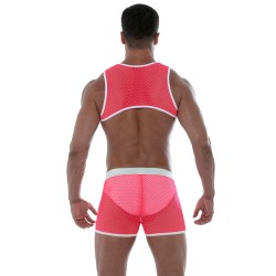 Kurze der Marke TOF PARIS - Tof Paris Rosa Neon-Netzshorts - Ref : TOF245PF