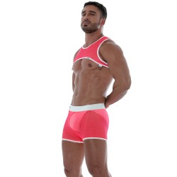 Kurze der Marke TOF PARIS - Tof Paris Rosa Neon-Netzshorts - Ref : TOF245PF