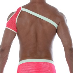 Harness of the brand TOF PARIS - Tof Paris Neon Mesh Shoulder Harness Pink - Ref : TOF244PF
