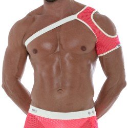 Imbracatura del marchio TOF PARIS - Imbracatura a spalla in rete Neon rosa Tof Paris - Ref : TOF244PF