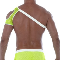 Harness of the brand TOF PARIS - Tof Paris Neon Mesh Shoulder Harness Yellow - Ref : TOF244JF