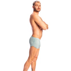 Short de la marque L HOMME INVISIBLE - Nieuport Turquoise - Short Freedom L Homme Invisible - Ref : HW129 NIE C21