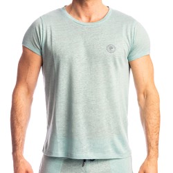 Maniche del marchio L HOMME INVISIBLE - Nieuport Turchese - T-shirt girocollo L Homme Invisible - Ref : RW32 NIE C21