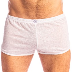 Short de la marque L HOMME INVISIBLE - Nieuport Blanc- Short Freedom L Homme Invisible - Ref : HW129 NIE 002